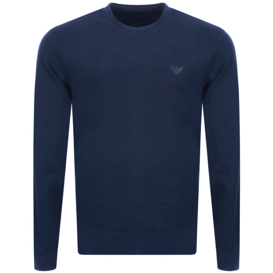 Alternative Image for ProductEmporio Armani Crew Neck Sweatshirt Blue1